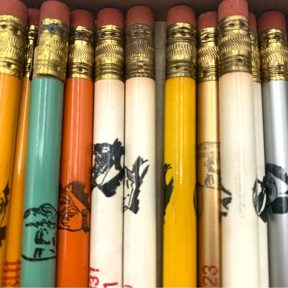 Vintage Lot Of 27 Presidents Pencils 1960s United States Pencils With Box